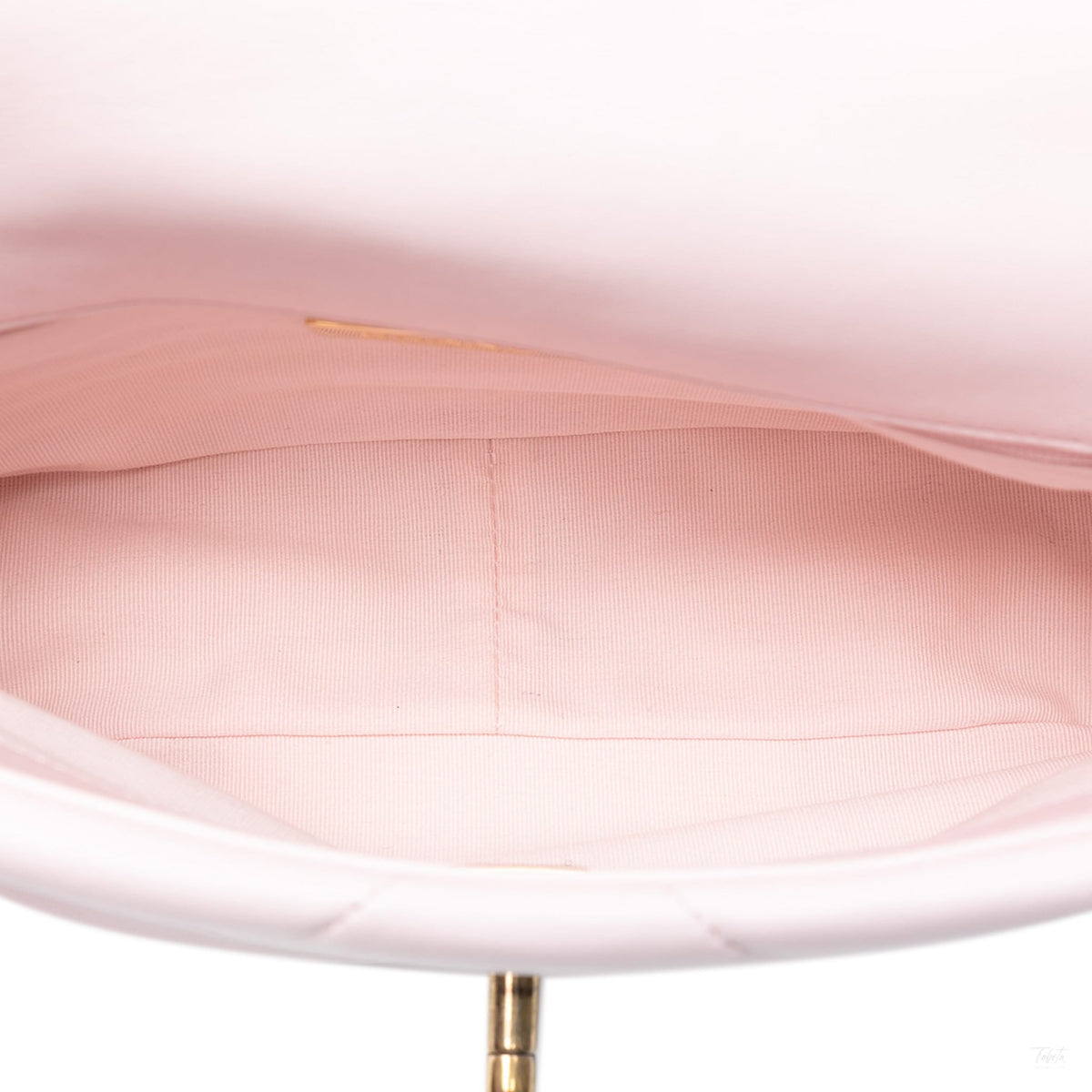 Second hand Chanel CHANEL 19 Medium Lambskin Leather Matelassè Flap Handbag Pink - Tabita Bags