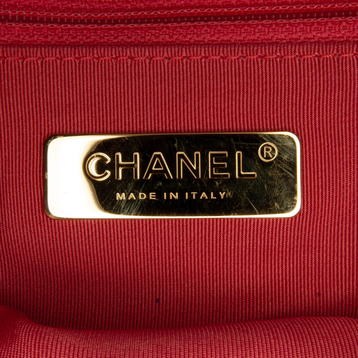 Second hand Chanel CHANEL 19 Medium Lambskin Leather Matelassè Flap Handbag Pink - Tabita Bags