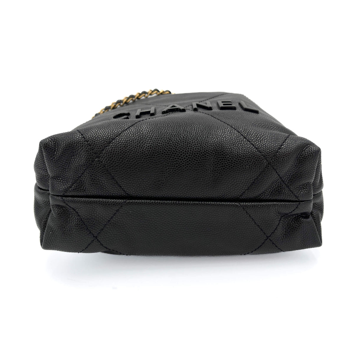 Second hand Chanel Chanel 22 Mini Leather Bucket Bag Black - Tabita Bags