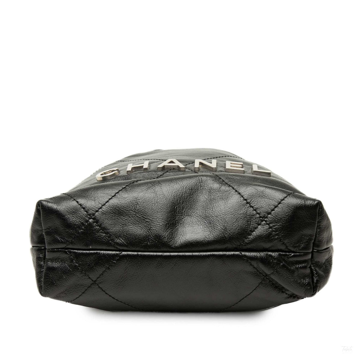 Second hand Chanel Chanel 22 Mini Leather Bucket Crossbody Black - Tabita Bags