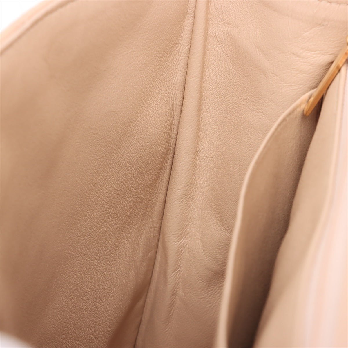 Second hand Chanel Classic Double Flap Jumbo Lambskin Leather Matelassè Handbag Beige - Tabita Bags