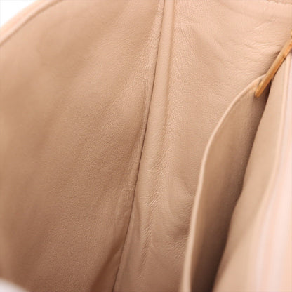 Second hand Chanel Classic Double Flap Jumbo Lambskin Leather Matelassè Handbag Beige - Tabita Bags