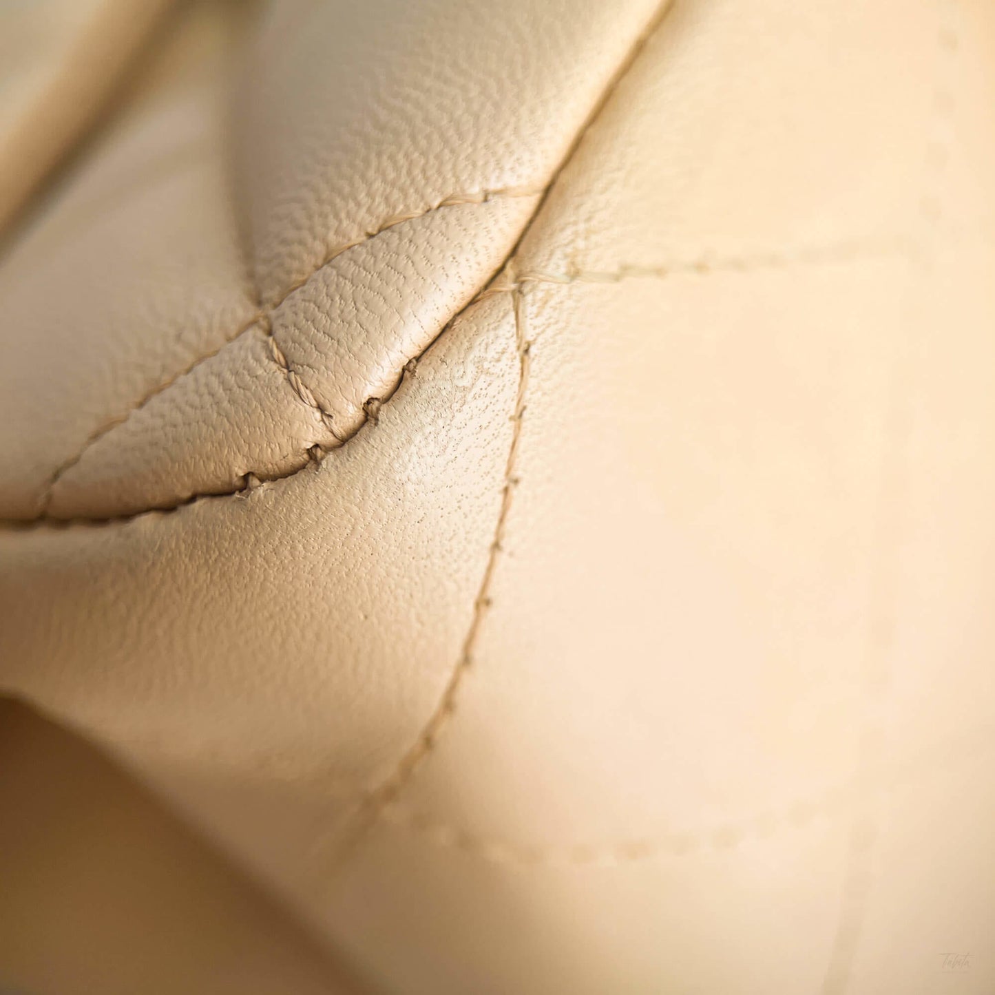 Second hand Chanel Classic Double Flap Jumbo Lambskin Leather Matelassè Handbag Beige - Tabita Bags