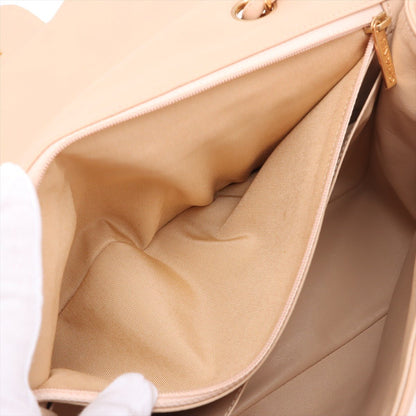 Second hand Chanel Classic Double Flap Jumbo Lambskin Leather Matelassè Handbag Beige - Tabita Bags