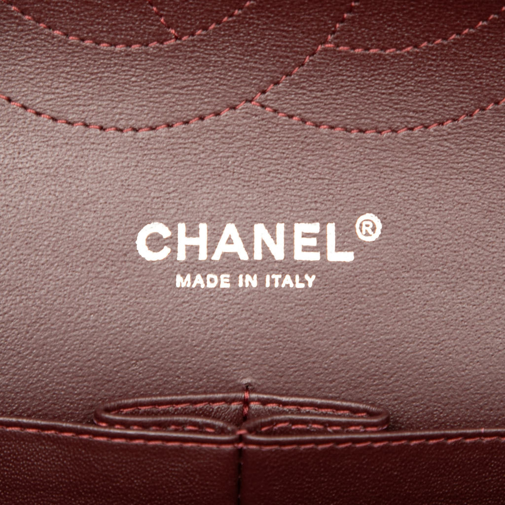 Second hand Chanel Classic Double Flap Jumbo Lambskin Leather Matelassè Handbag Black - Tabita Bags