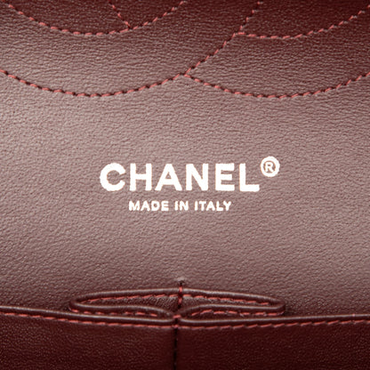 Second hand Chanel Classic Double Flap Jumbo Lambskin Leather Matelassè Handbag Black - Tabita Bags