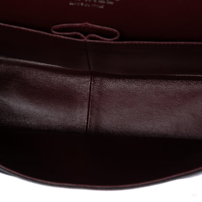 Second hand Chanel Classic Double Flap Jumbo Lambskin Leather Matelassè Handbag Black - Tabita Bags