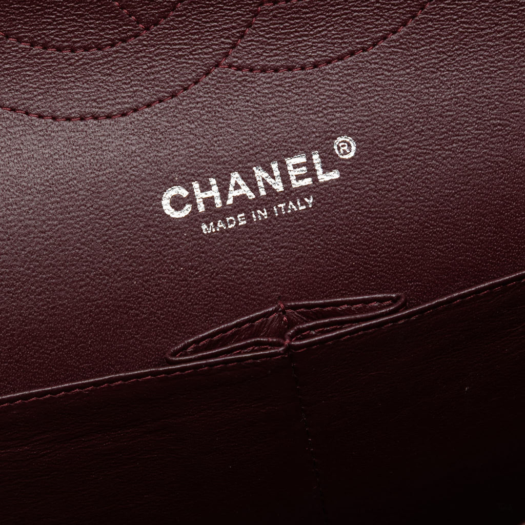 Second hand Chanel Classic Double Flap Jumbo Lambskin Leather Matelassè Handbag Black - Tabita Bags