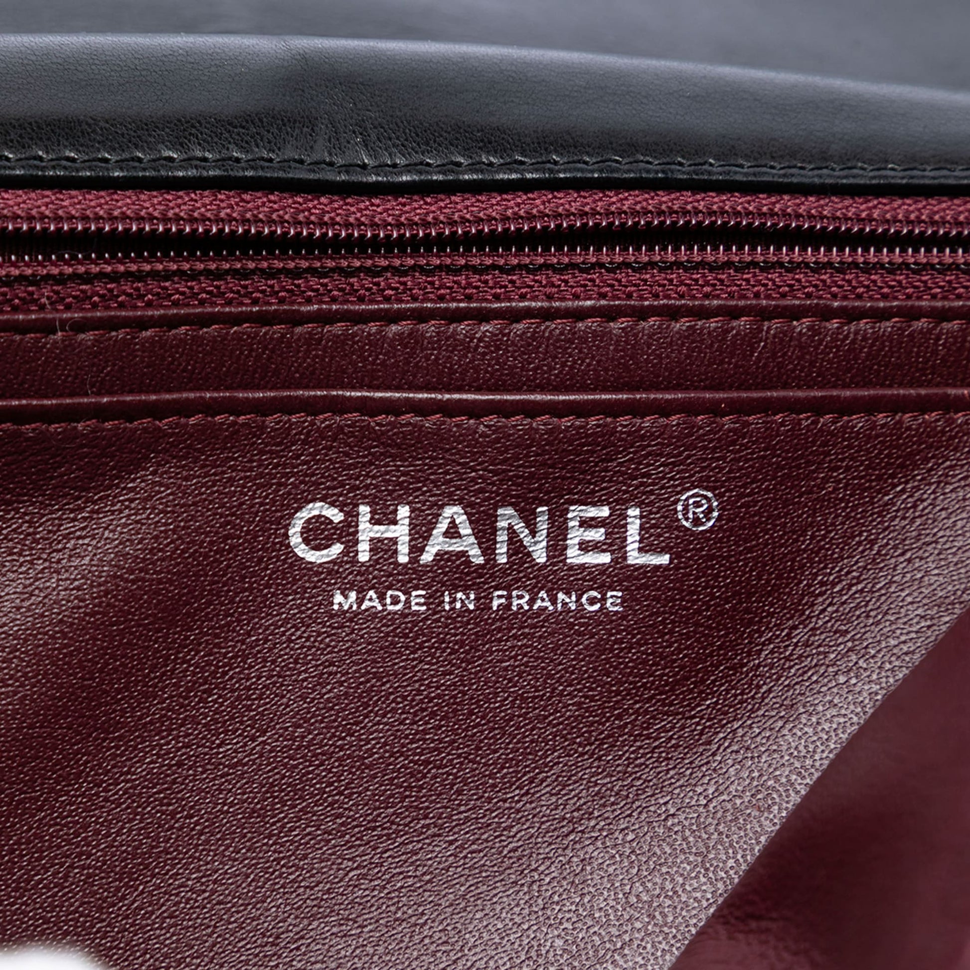 Second hand Chanel Classic Double Flap Jumbo Lambskin Leather Matelassè Handbag Black - Tabita Bags