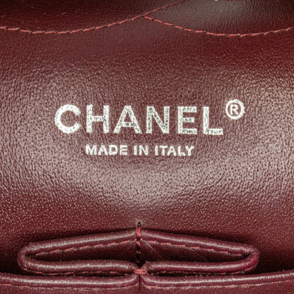 Second hand Chanel Classic Double Flap Jumbo Lambskin Leather Matelassè Handbag Black - Tabita Bags