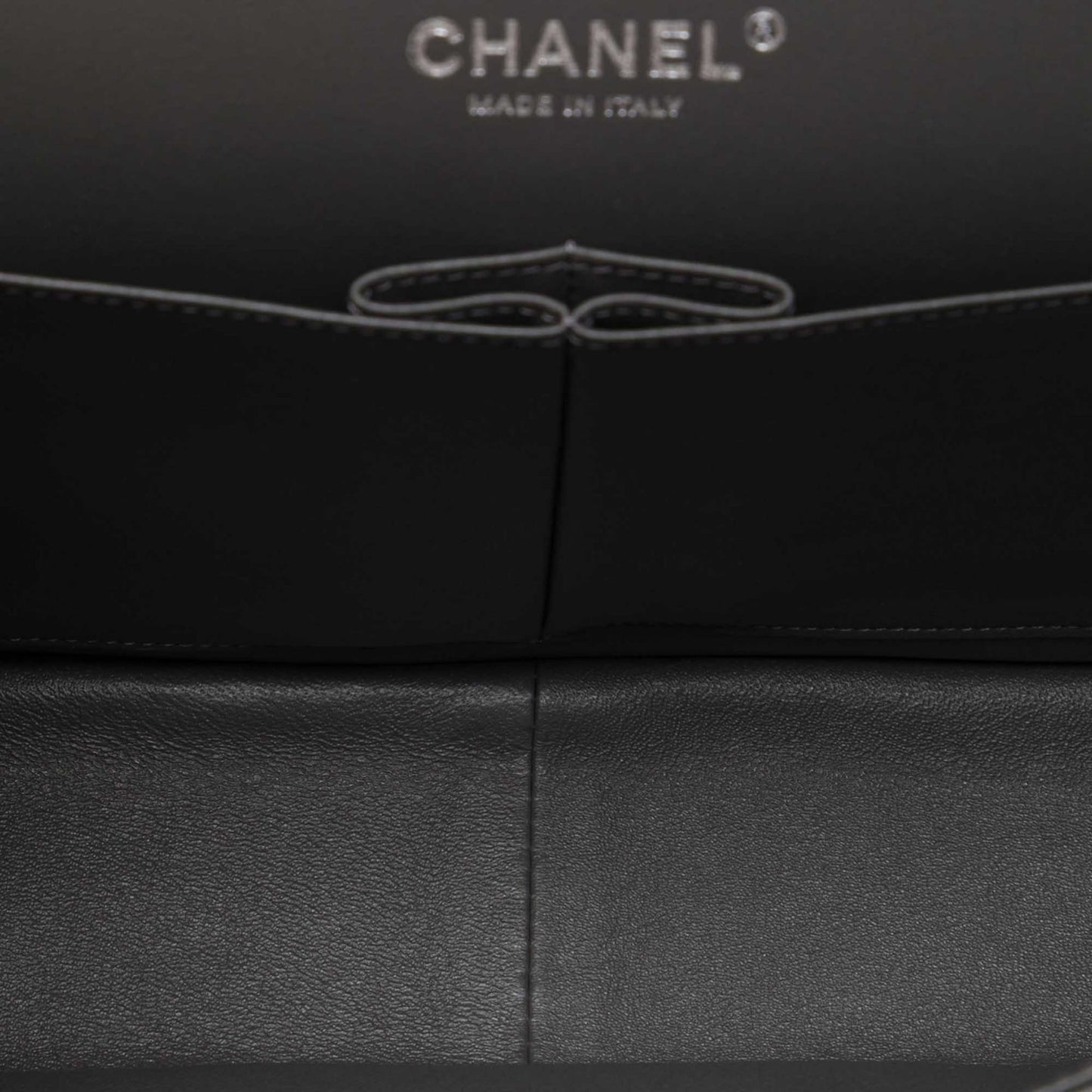 Second hand Chanel Classic Double Flap Jumbo Lambskin Leather Matelassè Handbag Black - Tabita Bags