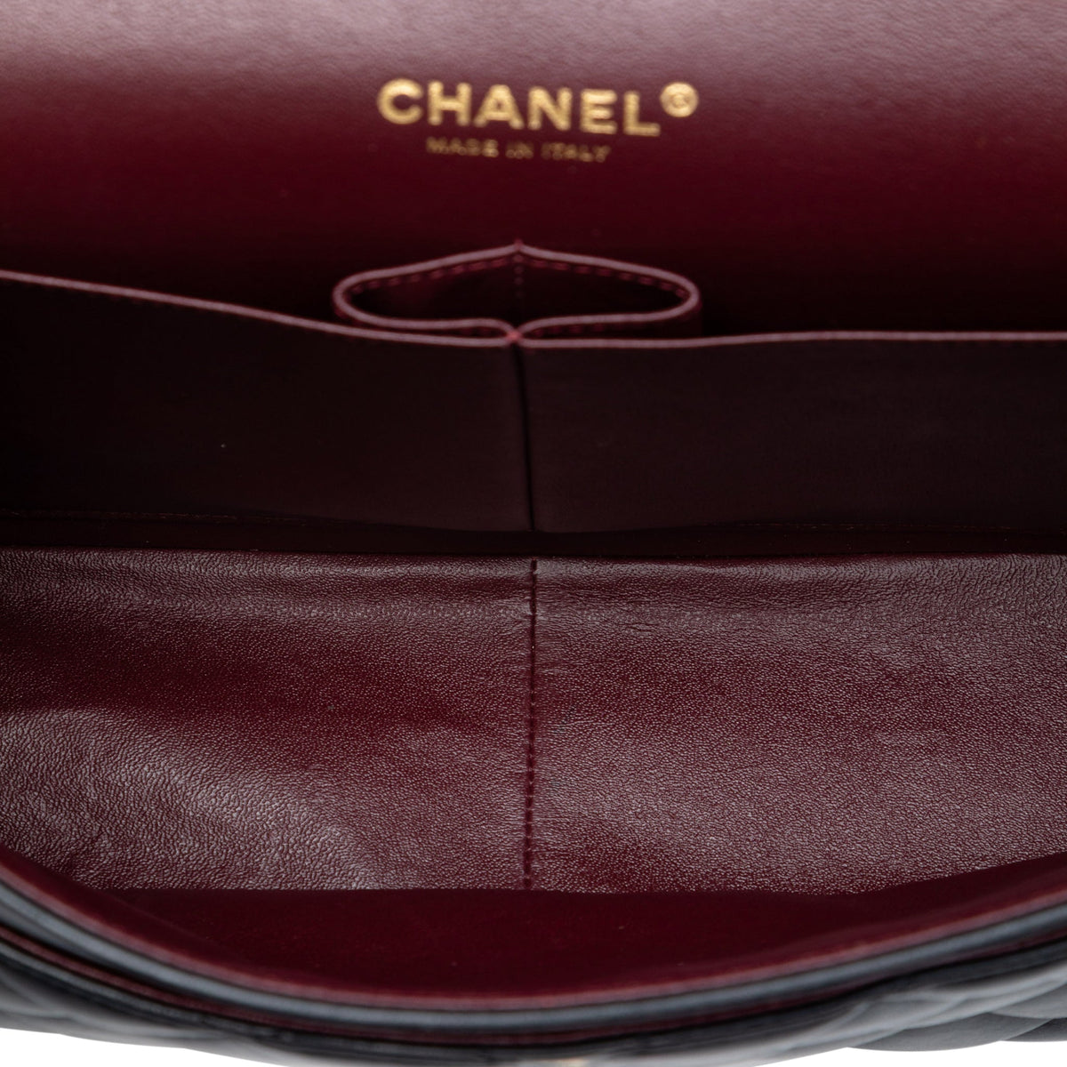 Second hand Chanel Classic Double Flap Jumbo Lambskin Leather Matelassè Handbag Black - Tabita Bags
