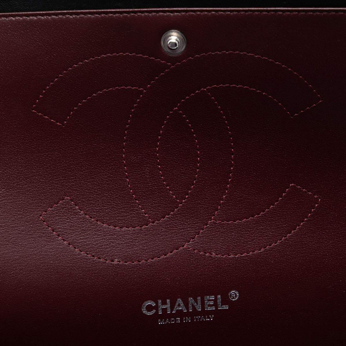Second hand Chanel Classic Double Flap Jumbo Lambskin Leather Matelassè Handbag Black - Tabita Bags