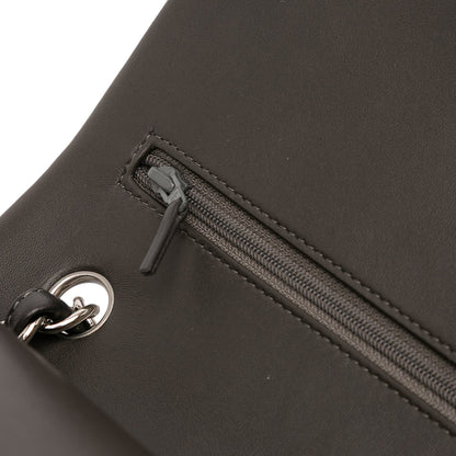 Second hand Chanel Classic Double Flap Jumbo Lambskin Leather Matelassè Handbag Grey - Tabita Bags