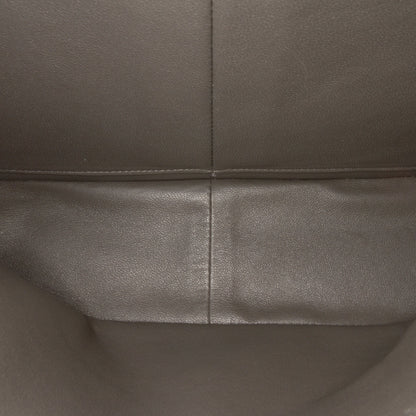 Second hand Chanel Classic Double Flap Jumbo Lambskin Leather Matelassè Handbag Grey - Tabita Bags