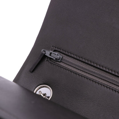 Second hand Chanel Classic Double Flap Jumbo Lambskin Leather Matelassè Handbag Grey - Tabita Bags