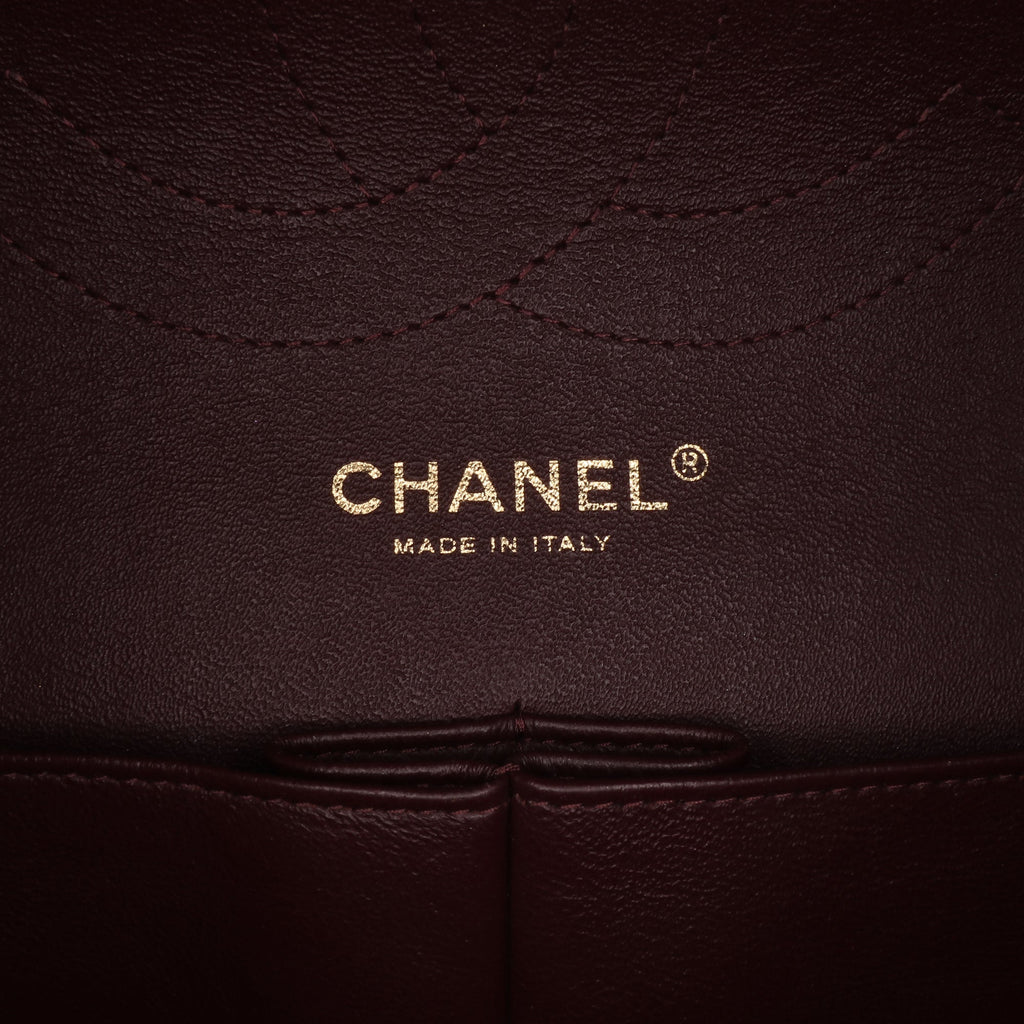 Second hand Chanel Classic Double Flap Jumbo Matelassè Caviar Leather 2 - Ways Flap Handbag Black - Tabita Bags