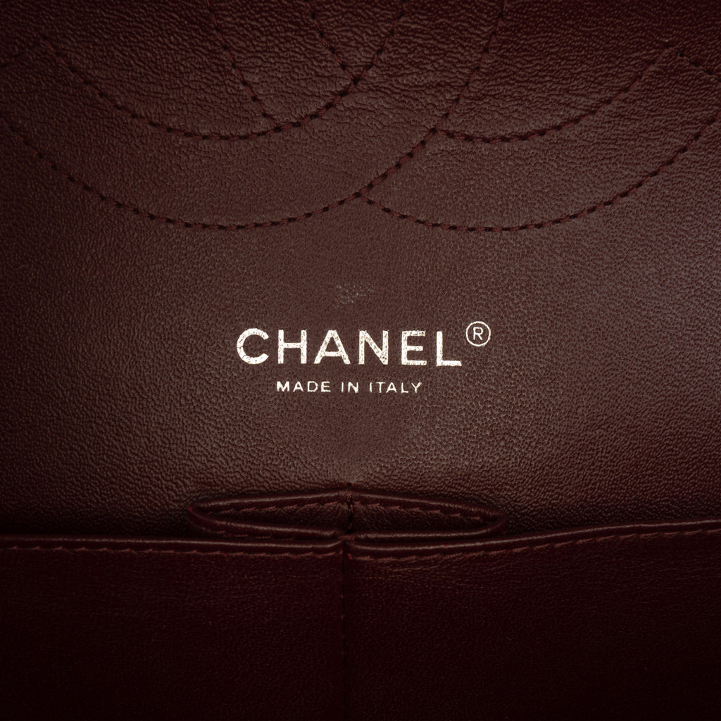 Second hand Chanel Classic Double Flap Jumbo Matelassè Caviar Leather Flap Handbag Black - Tabita Bags