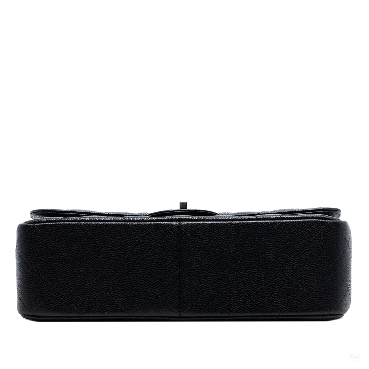 Second hand Chanel Classic Double Flap Jumbo Matelassè Caviar Leather Flap Handbag Black - Tabita Bags