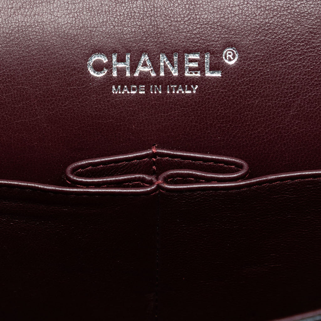 Second hand Chanel Classic Double Flap Jumbo Matelassè Caviar Leather Flap Handbag Black - Tabita Bags
