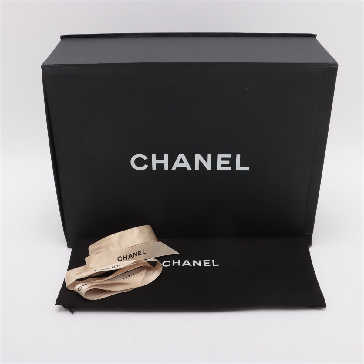 Second hand Chanel Classic Double Flap Jumbo Matelassè Caviar Leather Flap Handbag Black - Tabita Bags