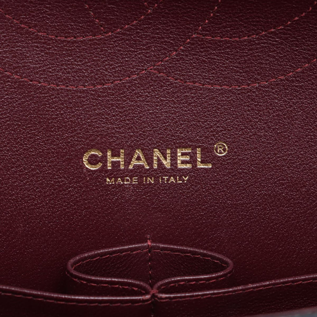 Second hand Chanel Classic Double Flap Jumbo Matelassè Caviar Leather Flap Handbag Black - Tabita Bags
