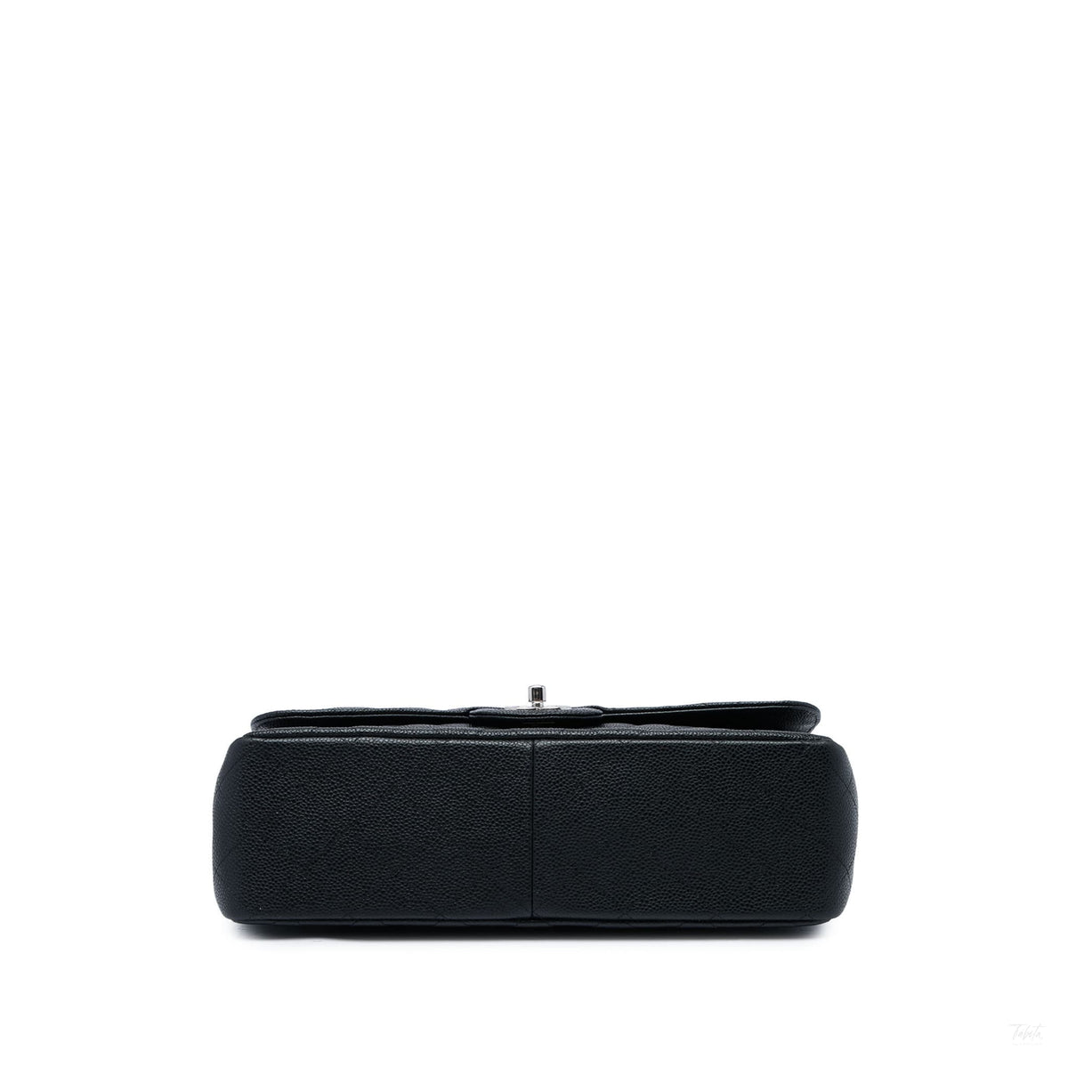 Second hand Chanel Classic Double Flap Jumbo Matelassè Caviar Leather Flap Handbag Black - Tabita Bags