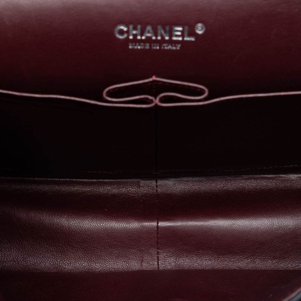 Second hand Chanel Classic Double Flap Jumbo Matelassè Caviar Leather Flap Handbag Black - Tabita Bags