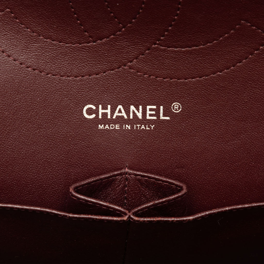 Second hand Chanel Classic Double Flap Jumbo Matelassè Caviar Leather Flap Handbag Black - Tabita Bags