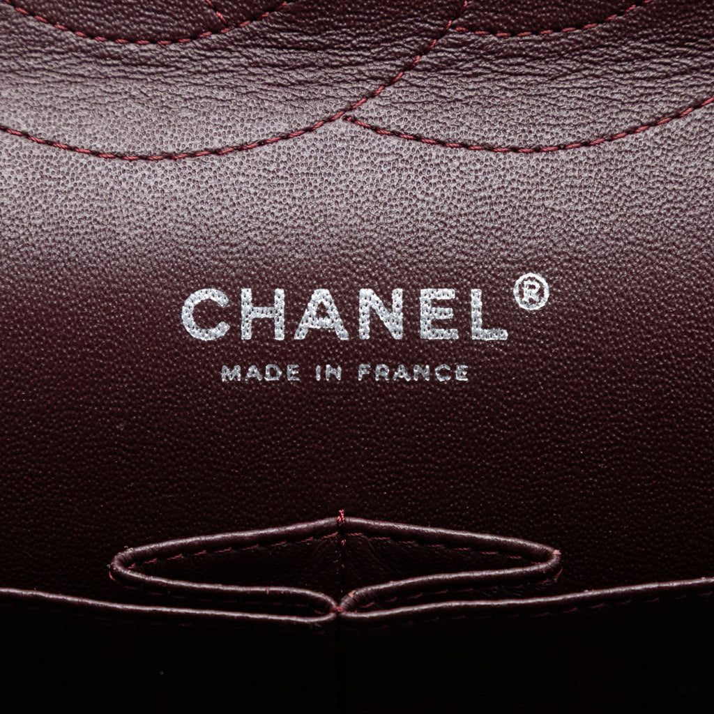 Second hand Chanel Classic Double Flap Jumbo Matelassè Caviar Leather Flap Handbag Black - Tabita Bags