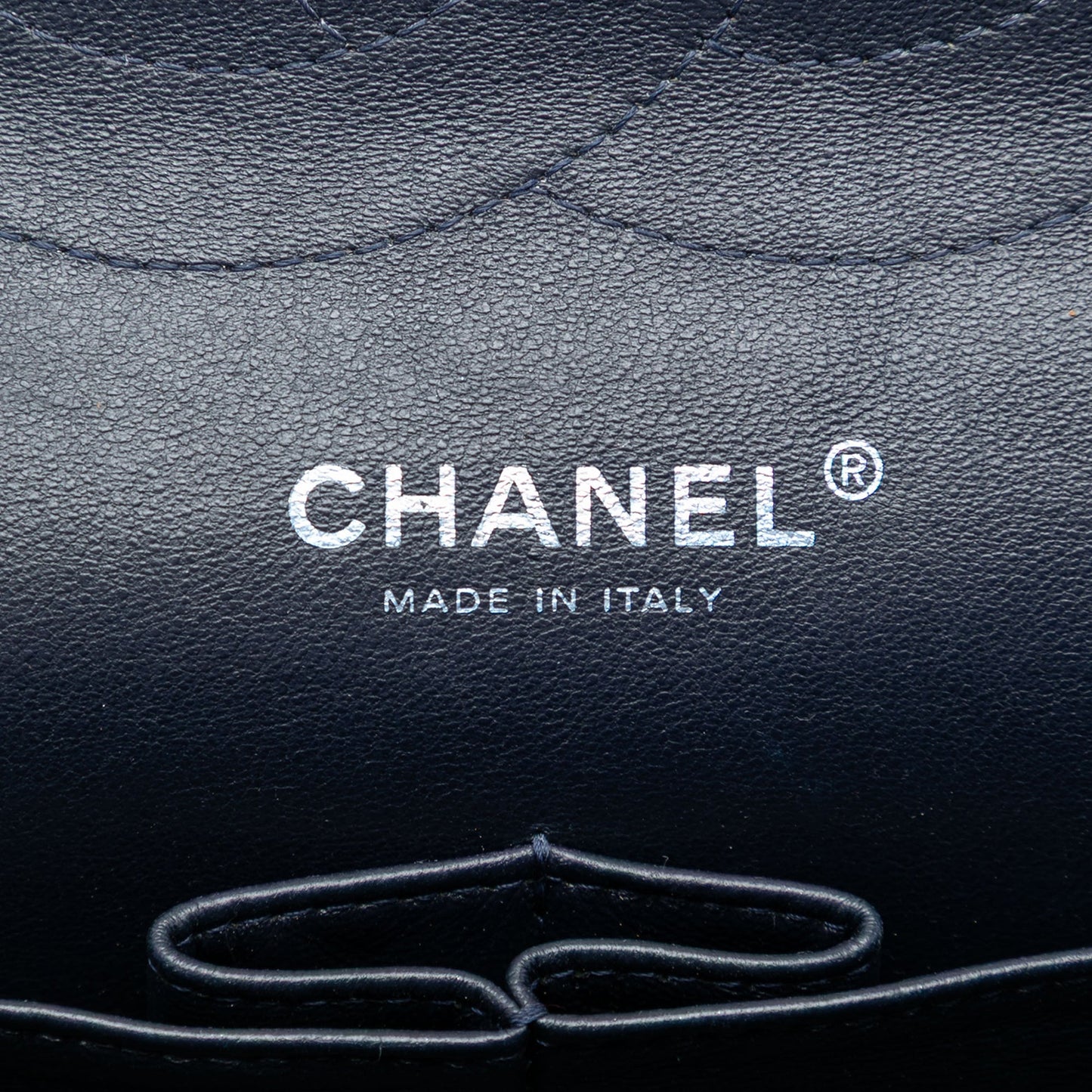Second hand Chanel Classic Double Flap Jumbo Matelassè Caviar Leather Flap Handbag Blue - Tabita Bags