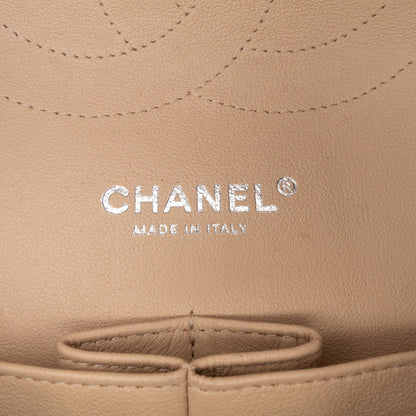 Second hand Chanel Classic Double Flap Jumbo Matelassè Caviar Leather Flap Handbag Brown - Tabita Bags