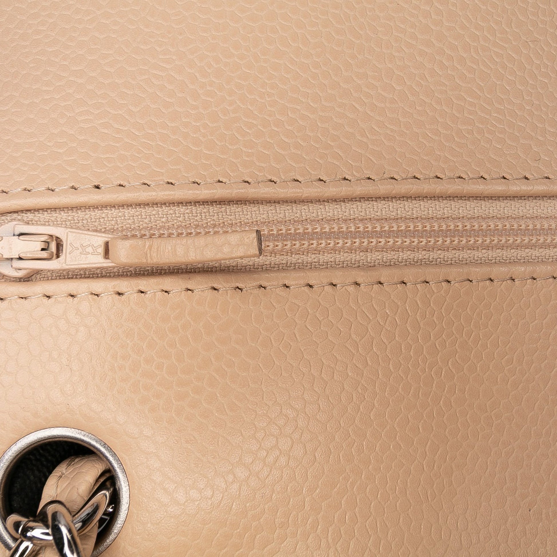 Second hand Chanel Classic Double Flap Jumbo Matelassè Caviar Leather Flap Handbag Brown - Tabita Bags