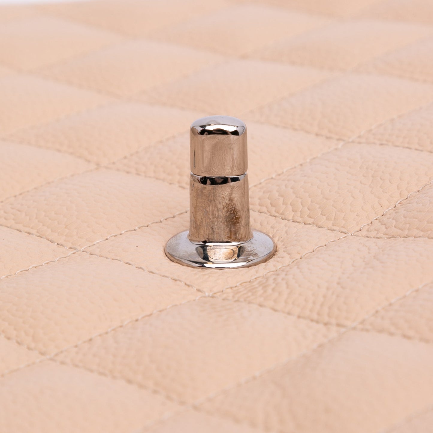 Second hand Chanel Classic Double Flap Jumbo Matelassè Caviar Leather Flap Handbag Brown - Tabita Bags