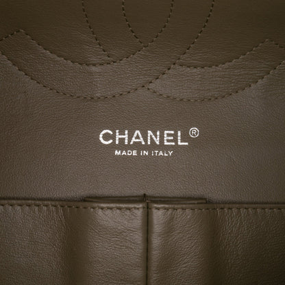 Second hand Chanel Classic Double Flap Jumbo Matelassè Caviar Leather Flap Handbag Brown - Tabita Bags