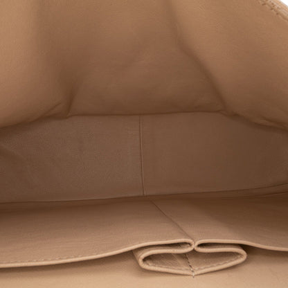 Second hand Chanel Classic Double Flap Jumbo Matelassè Caviar Leather Flap Handbag Brown - Tabita Bags