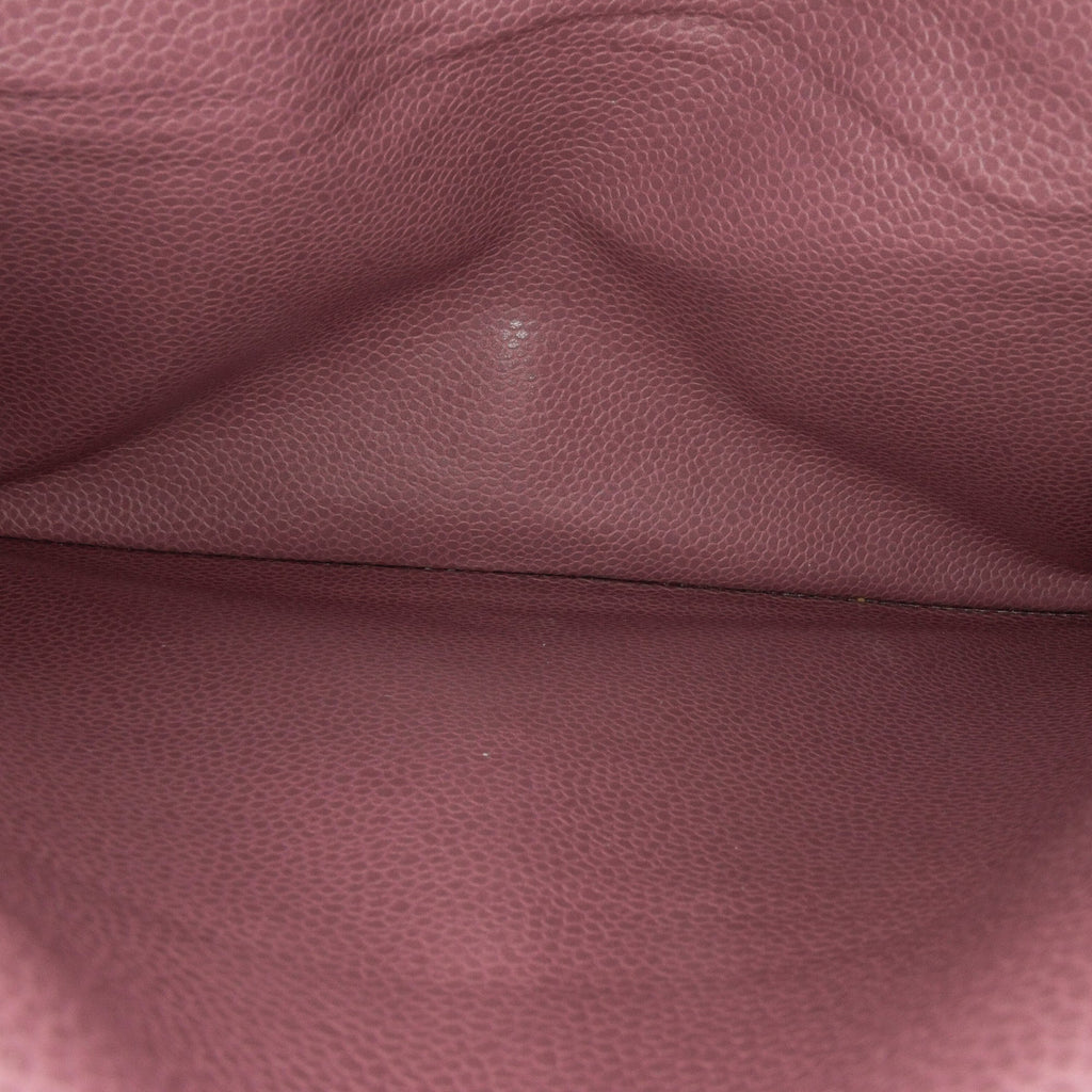 Second hand Chanel Classic Double Flap Jumbo Matelassè Caviar Leather Flap Handbag Pink - Tabita Bags