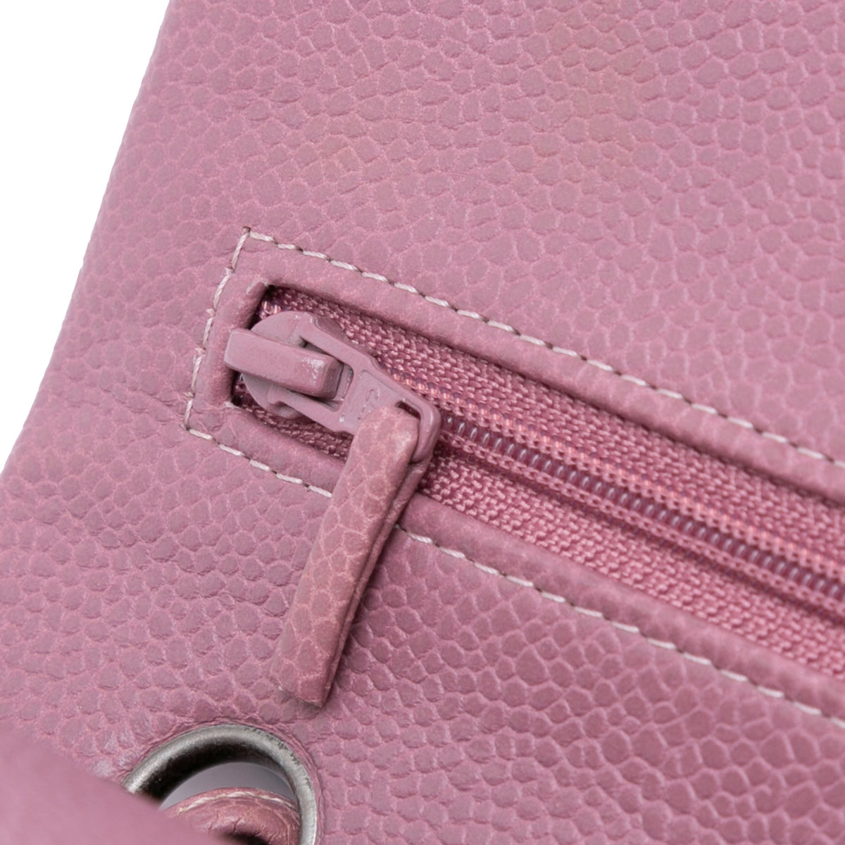 Second hand Chanel Classic Double Flap Jumbo Matelassè Caviar Leather Flap Handbag Pink - Tabita Bags
