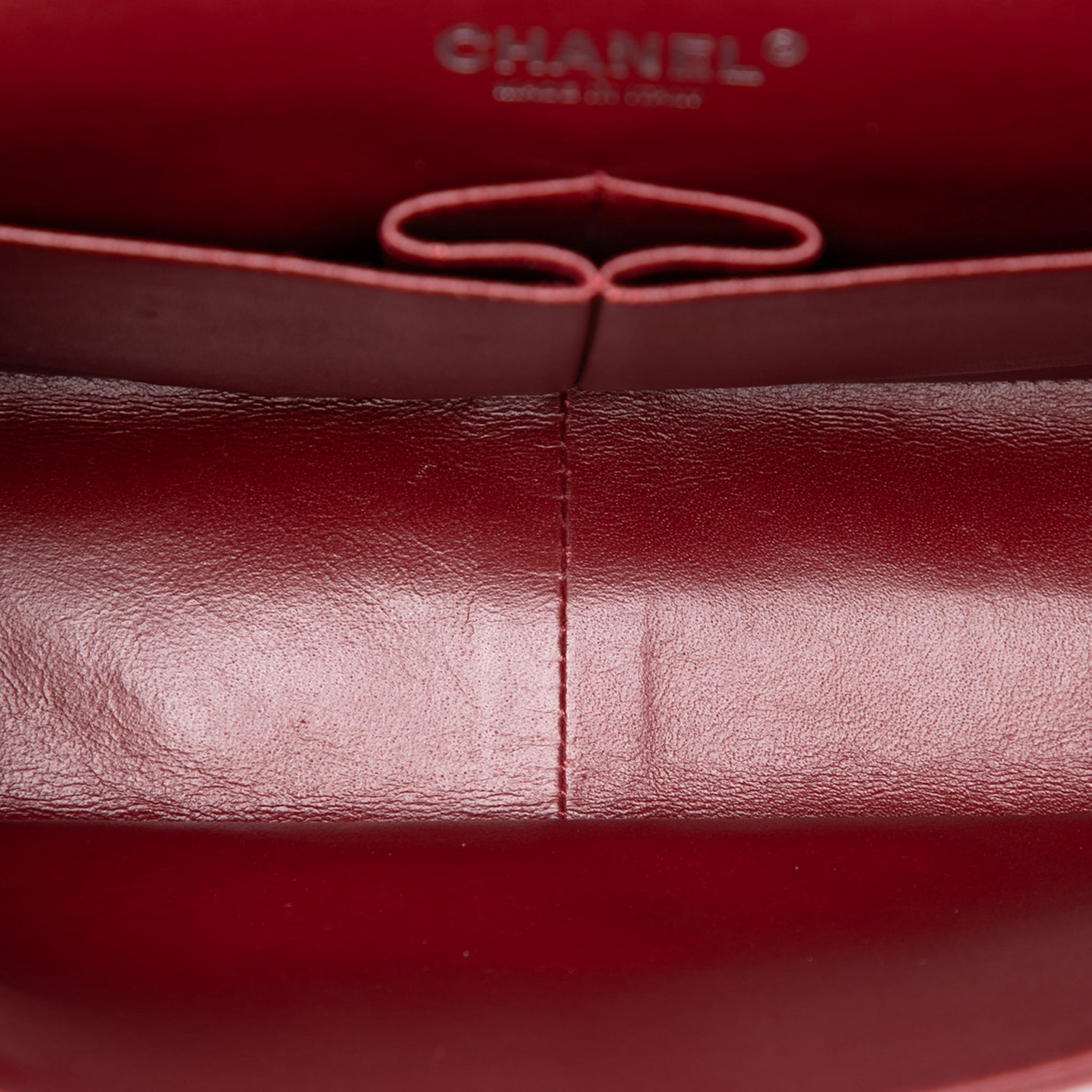 Second hand Chanel Classic Double Flap Jumbo Matelassè Caviar Leather Flap Handbag Red - Tabita Bags