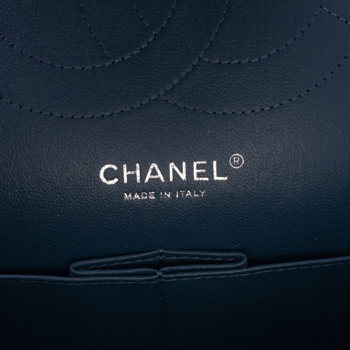 Second hand Chanel Classic Double Flap Jumbo Matelassè Caviar Leather Handbag Blue - Tabita Bags