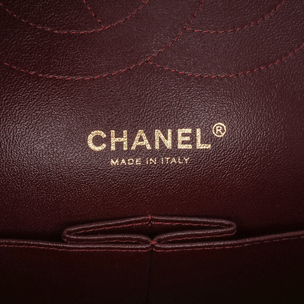 Second hand Chanel Classic Double Flap Jumbo Matelassè Lambskin Leather Flap Handbag Black - Tabita Bags