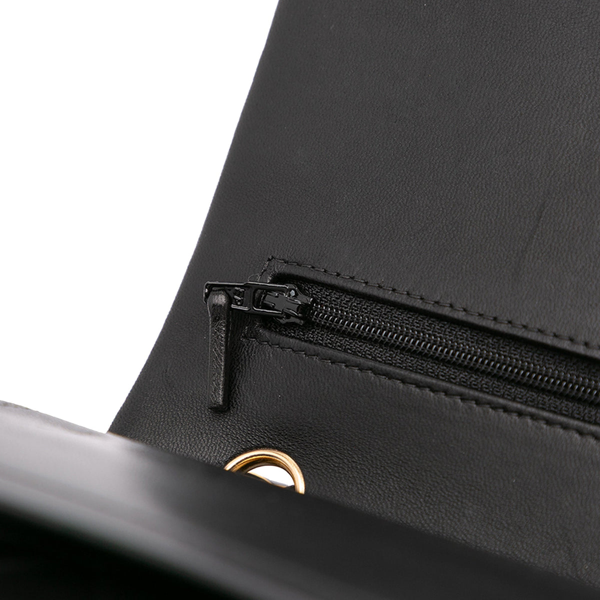 Second hand Chanel Classic Double Flap Jumbo Matelassè Lambskin Leather Flap Handbag Black - Tabita Bags