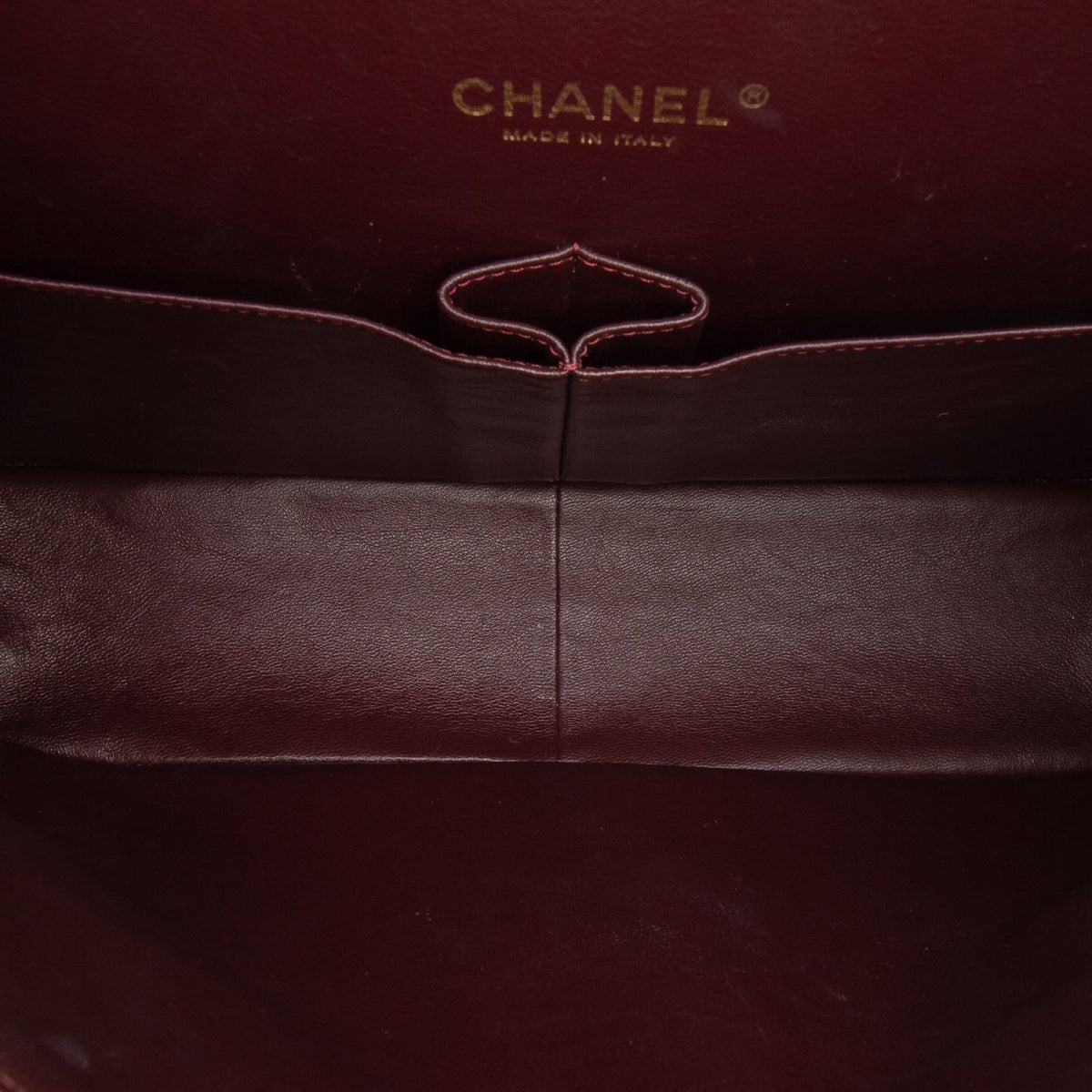 Second hand Chanel Classic Double Flap Maxi Lambskin Leather Chevron Shoulder Bag Black - Tabita Bags
