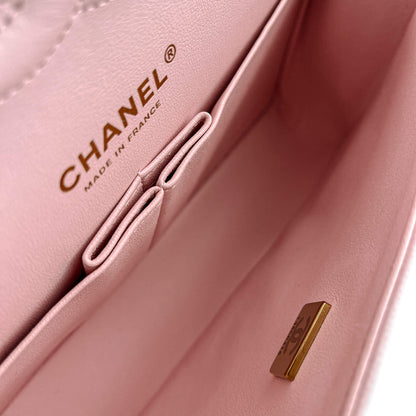 Second hand Chanel Classic Double Flap Medium Caviar Leather Matelassè Shoulder Bag 22S - Tabita Bags