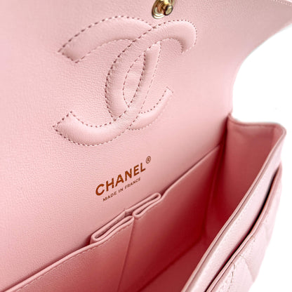 Second hand Chanel Classic Double Flap Medium Caviar Leather Matelassè Shoulder Bag 22S - Tabita Bags