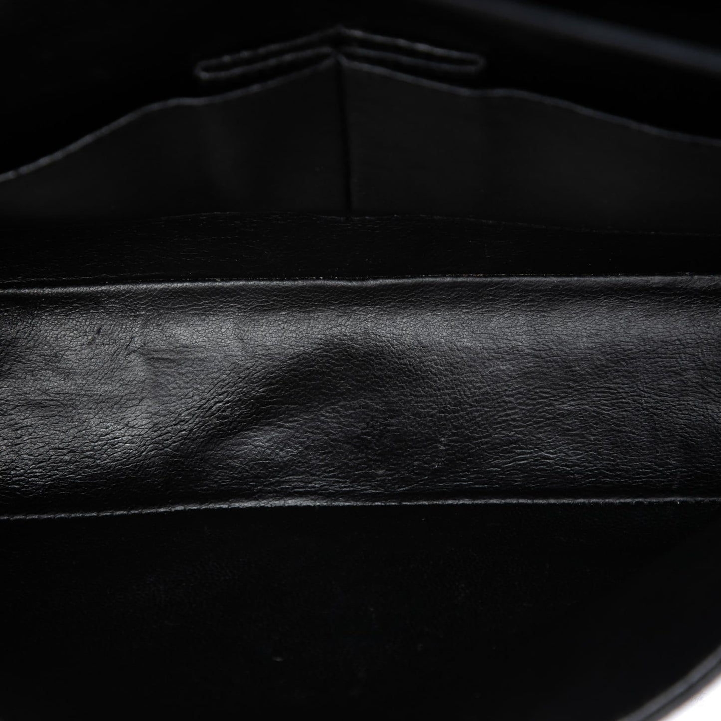 Second hand Chanel Classic Double Flap Medium Caviar Leather Matelassè Shoulder Bag Black - Tabita Bags