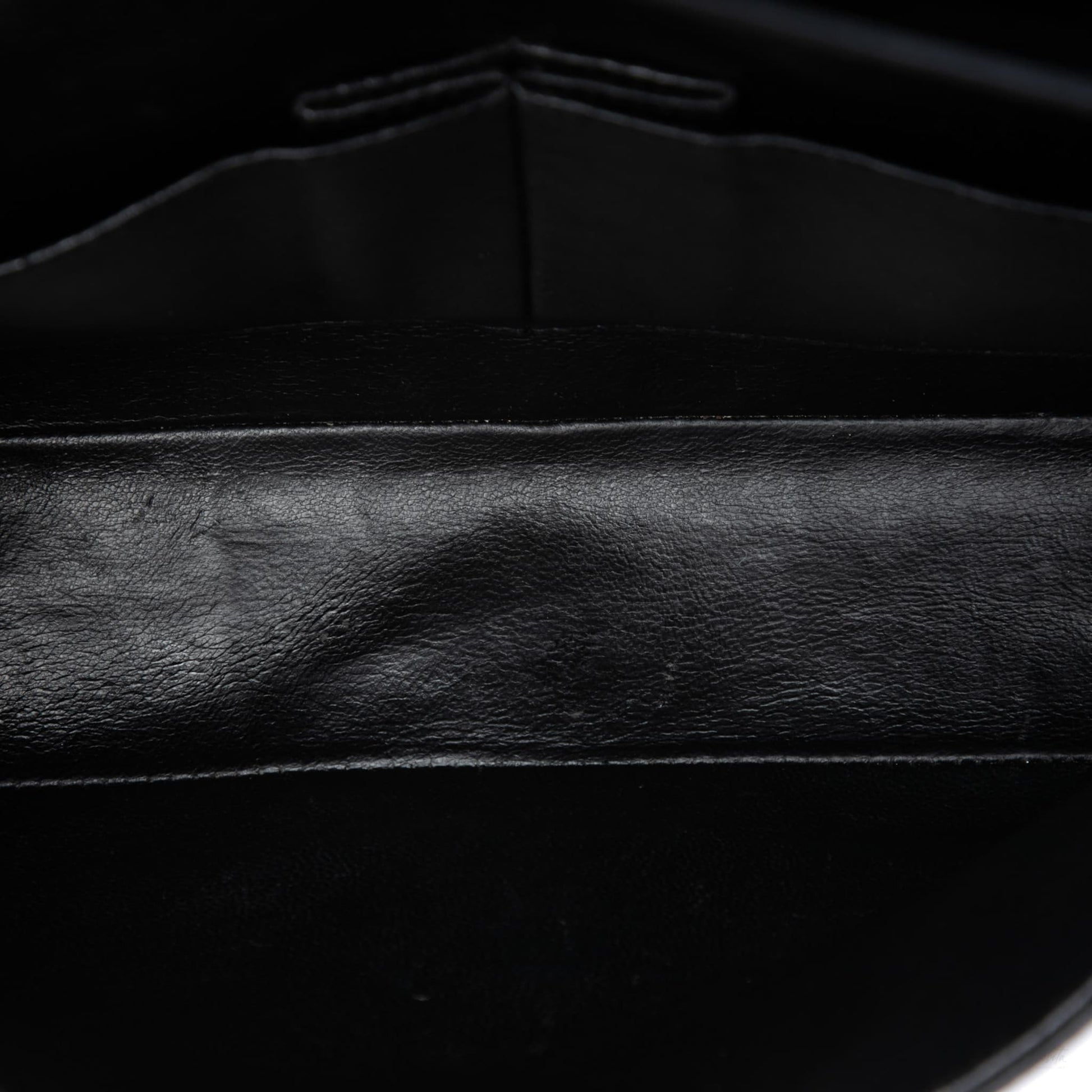 Second hand Chanel Classic Double Flap Medium Caviar Leather Matelassè Shoulder Bag Black - Tabita Bags