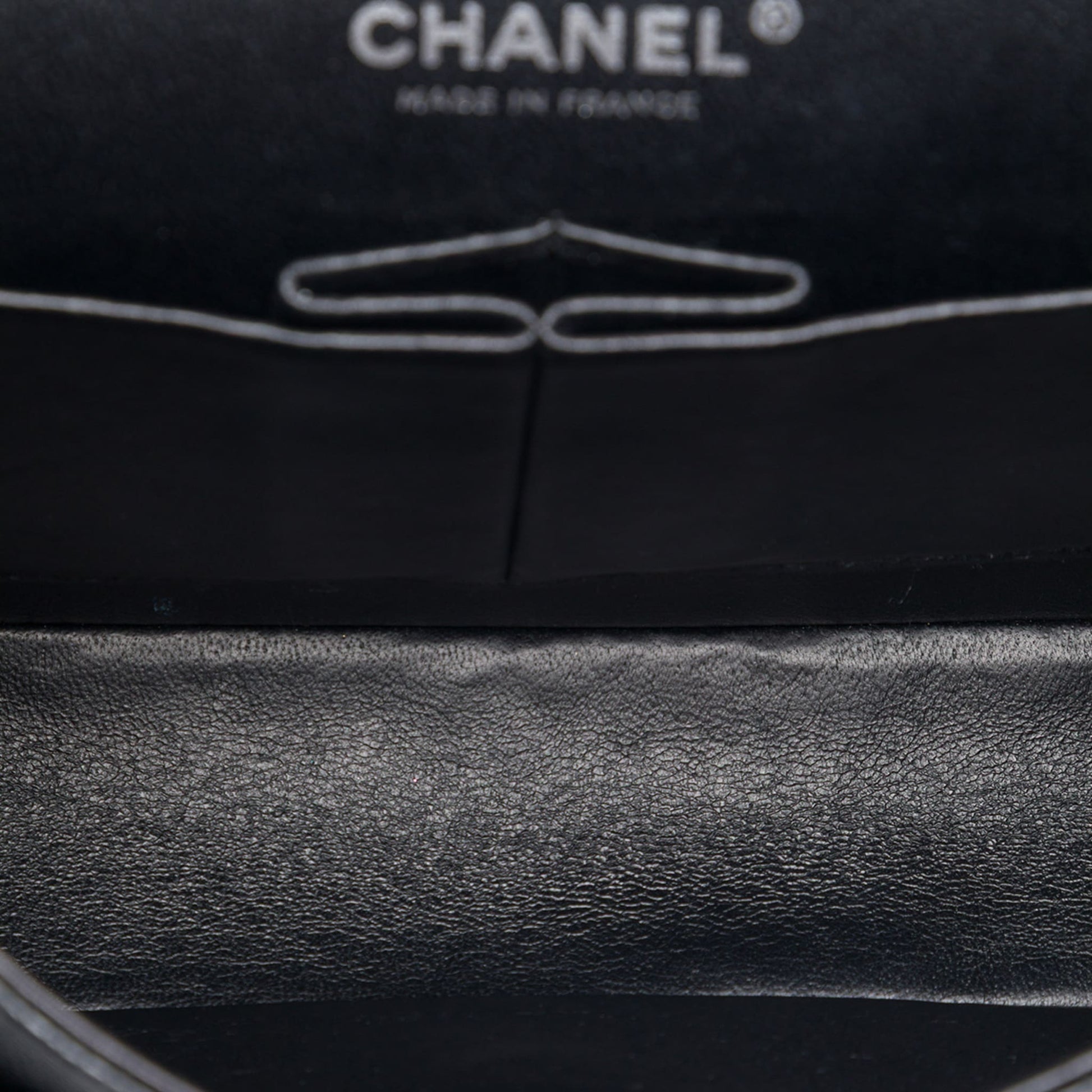Second hand Chanel Classic Double Flap Medium Caviar Leather Matelassè Shoulder Bag Black - Tabita Bags