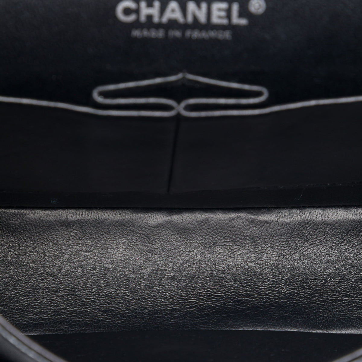 Second hand Chanel Classic Double Flap Medium Caviar Leather Matelassè Shoulder Bag Black - Tabita Bags