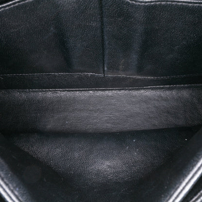 Second hand Chanel Classic Double Flap Medium Caviar Leather Matelassè Shoulder Bag Black - Tabita Bags